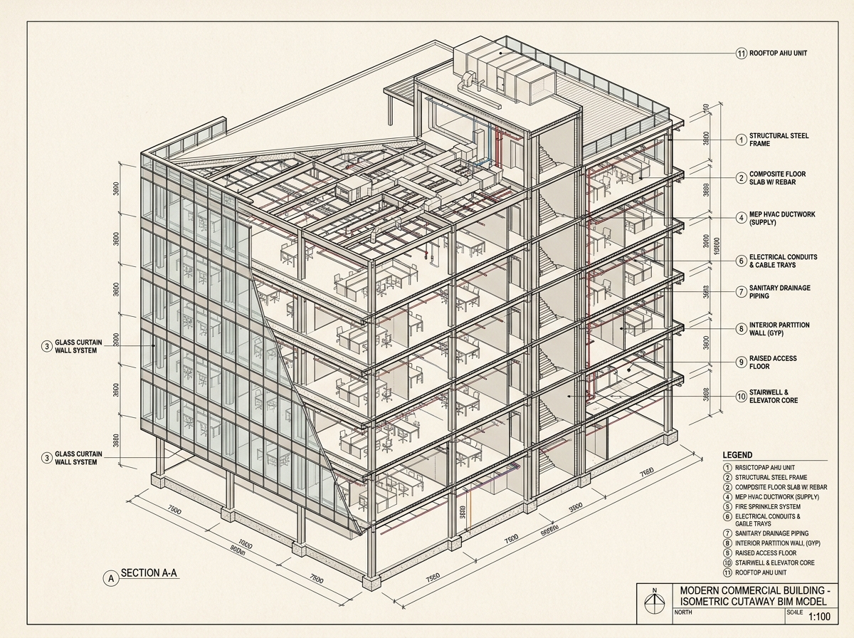 3D AXONOMETRIC & ISOMETRIC MODELING